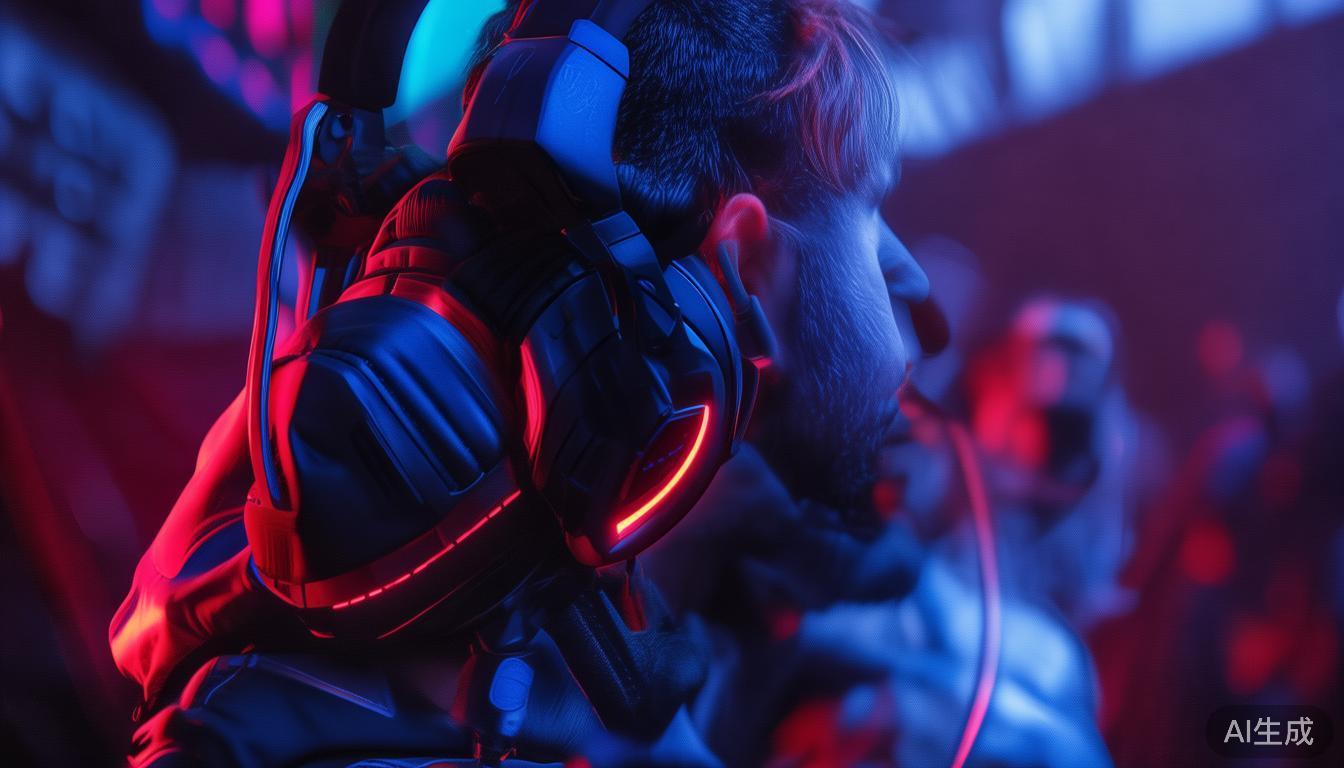 专业132dB电竞耳机打造极致游戏音效体验，提升你的战斗战斗力 